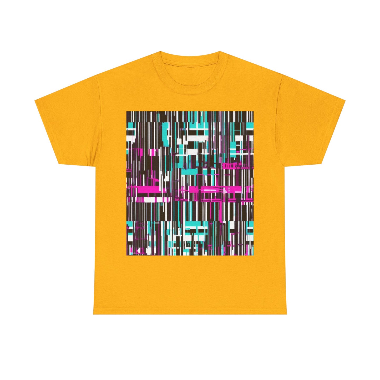 boostlete-am-crew-pattern-barcode-bold-0023 — Unisex Heavy Cotton Tee (Gildan 5000)