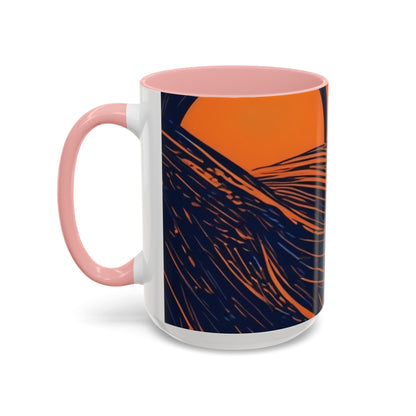 boostlete-rise-grind-icon-sunrise-speed-line-art-0202 — Accent Mug 11oz/15oz