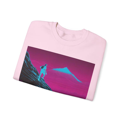boostlete-boost-mode-scene-trail-neon-blueprint-0832 — Unisex Heavy Blend Crewneck (G18000)
