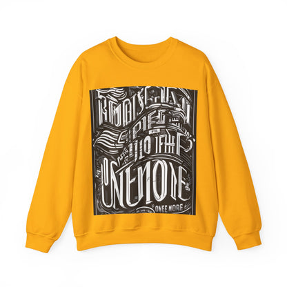 boostlete-mile-by-mile-type-one-more-split-line-art-0001 — Unisex Heavy Blend Crewneck Sweatshirt (Gildan)