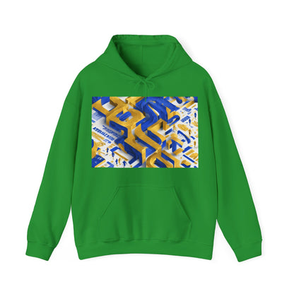 boostlete-iron-intent-type-one-more-rep-arc-isometric-0069 — Unisex Heavy Blend Hooded Sweatshirt (Gildan)