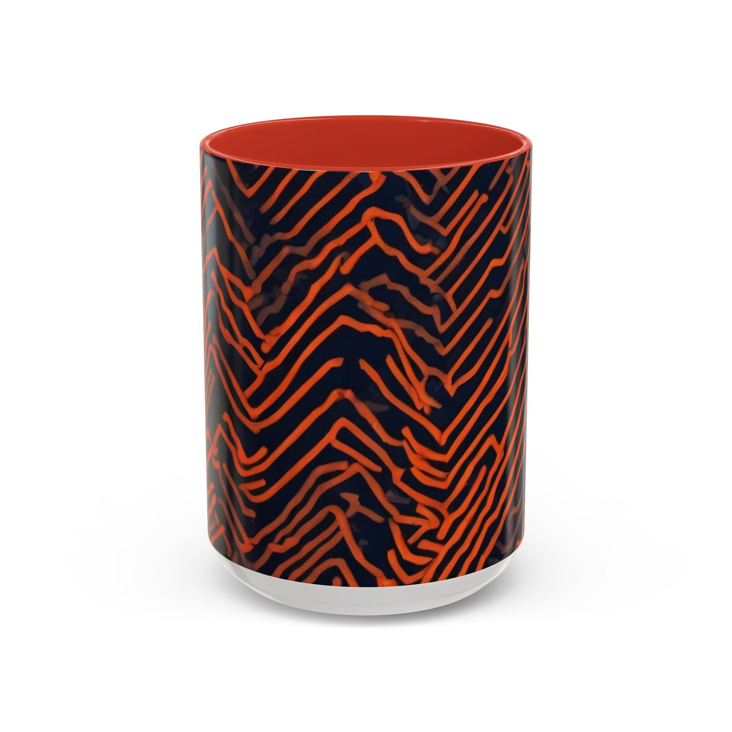 boostlete-field-day-pattern-ekg-modern-0087 — Accent Mug 11oz/15oz