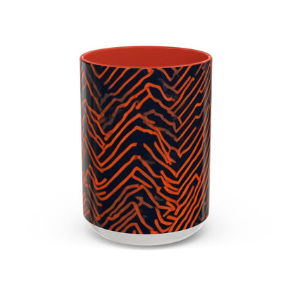 boostlete-field-day-pattern-ekg-modern-0087 — Accent Mug 11oz/15oz