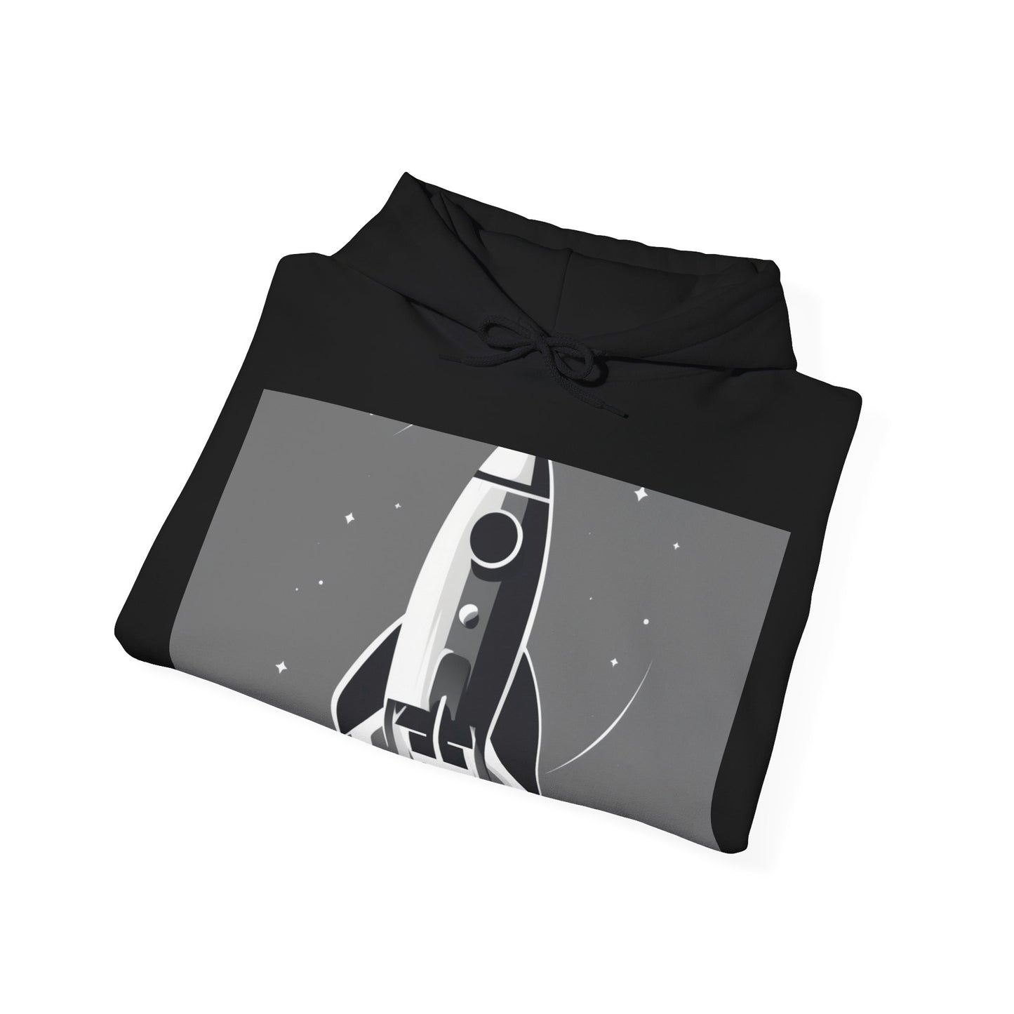 boostlete-field-day-icon-rocket-soft-monoline-1718 — Unisex Heavy Blend Hoodie (G18500)