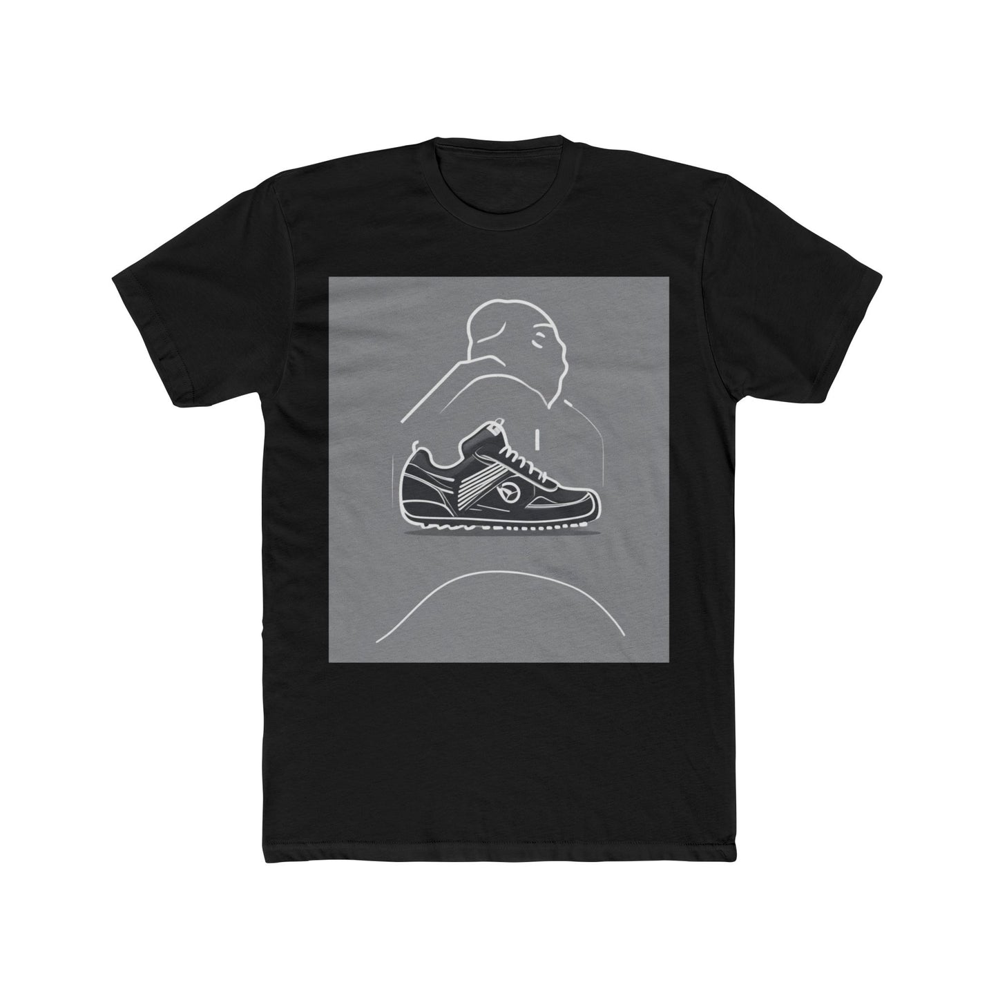boostlete-boost-mode-icon-sneaker-offset-vector-0166 — Unisex Cotton Crew Tee (NL 3600)