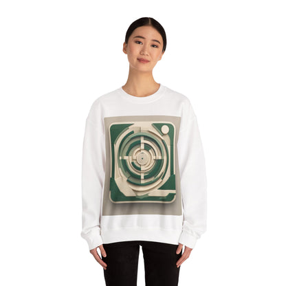 boostlete-mile-by-mile-icon-target-3d-modern-0306 — Unisex Heavy Blend Crewneck (G18000)