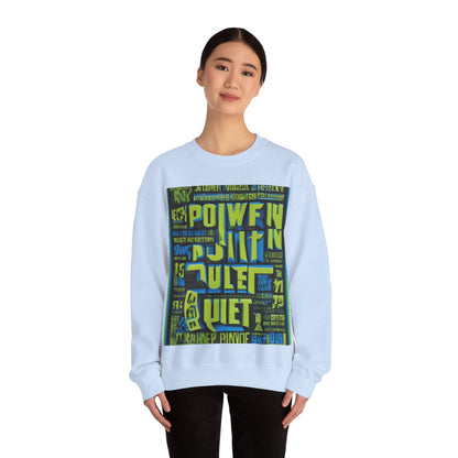 boostlete-am-crew-type-power-in-quiet-arc-paper-1481 — Unisex Heavy Blend Crewneck (G18000)
