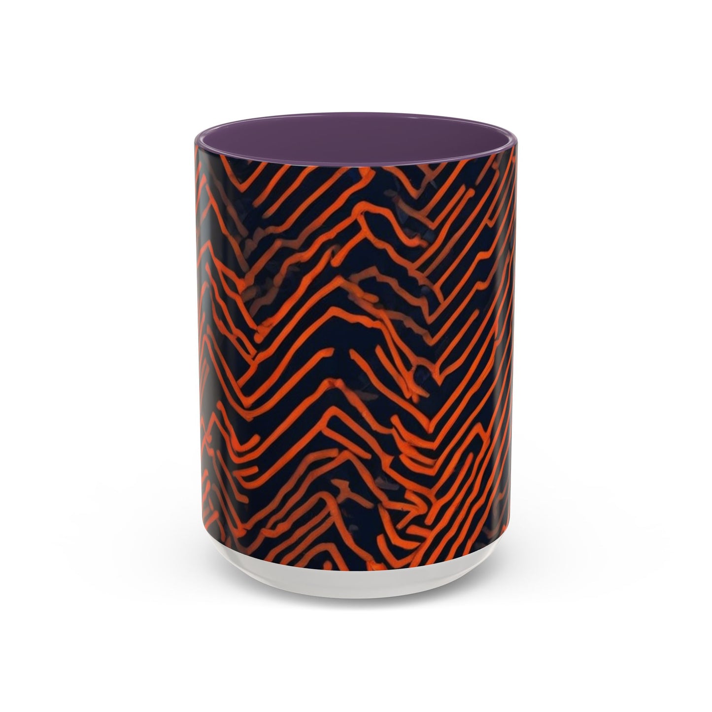 boostlete-field-day-pattern-ekg-modern-0087 — Accent Mug 11oz/15oz