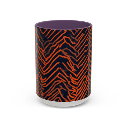 boostlete-field-day-pattern-ekg-modern-0087 — Accent Mug 11oz/15oz
