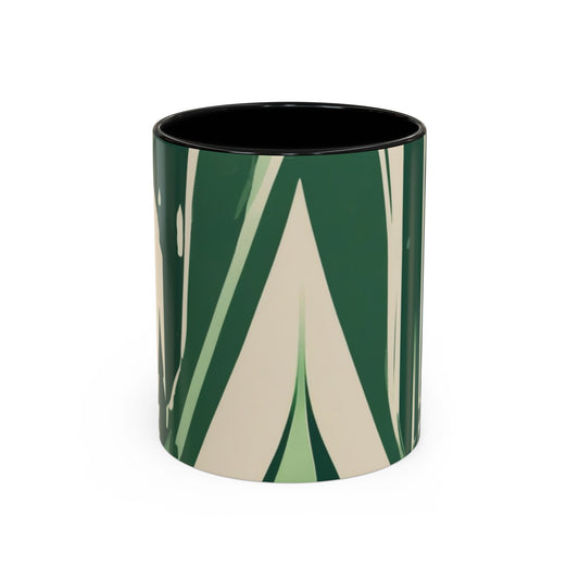 boostlete-quiet-power-icon-water-glitch-retro-0186 — Accent Mug 11oz/15oz