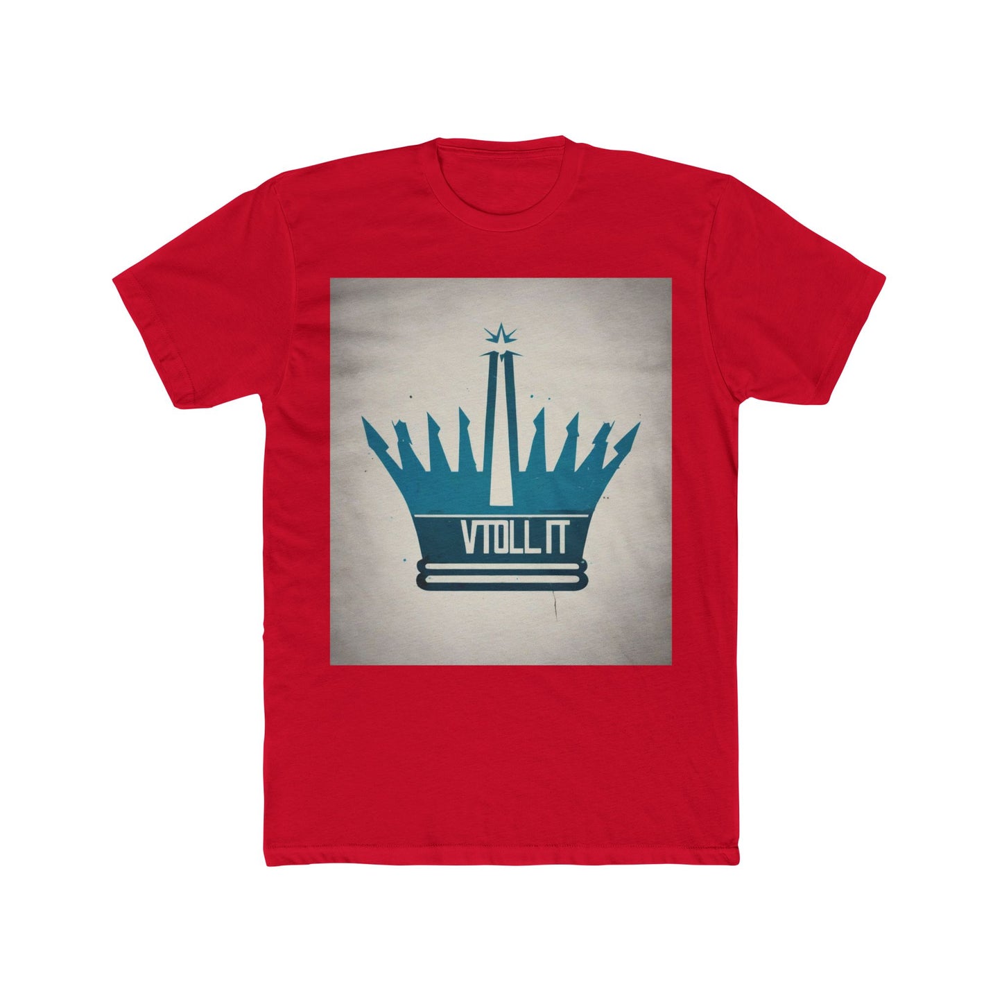 boostlete-am-crew-icon-crown-matte-industrial-0058 — Unisex Cotton Crew Tee (NL 3600)