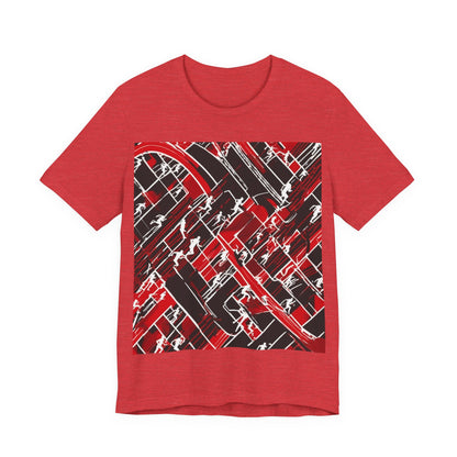 boostlete-pr-season-scene-marathoner-outline-modern-0124 — Unisex Jersey Short Sleeve (B+C 3001)