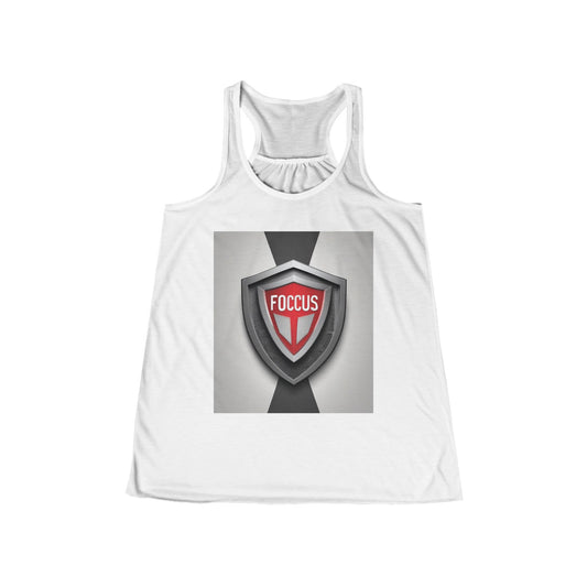 boostlete-mile-by-mile-icon-shield-soft-paper-0114 — Women's Flowy Racerback Tank (B+C 8800)