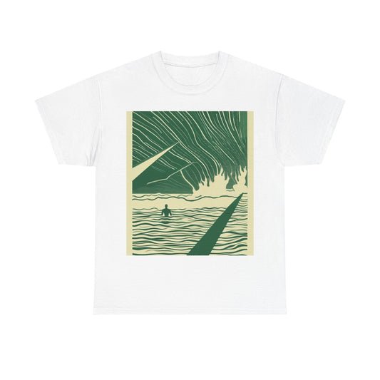 boostlete-mile-by-mile-icon-swimmer-motion-isometric-0078 — Unisex Heavy Cotton Tee (Gildan 5000)