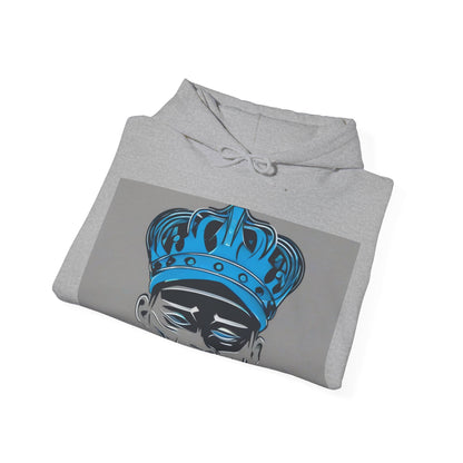 boostlete-am-crew-icon-crown-grainy-monoline-0022 — Unisex Heavy Blend Hooded Sweatshirt (Gildan)