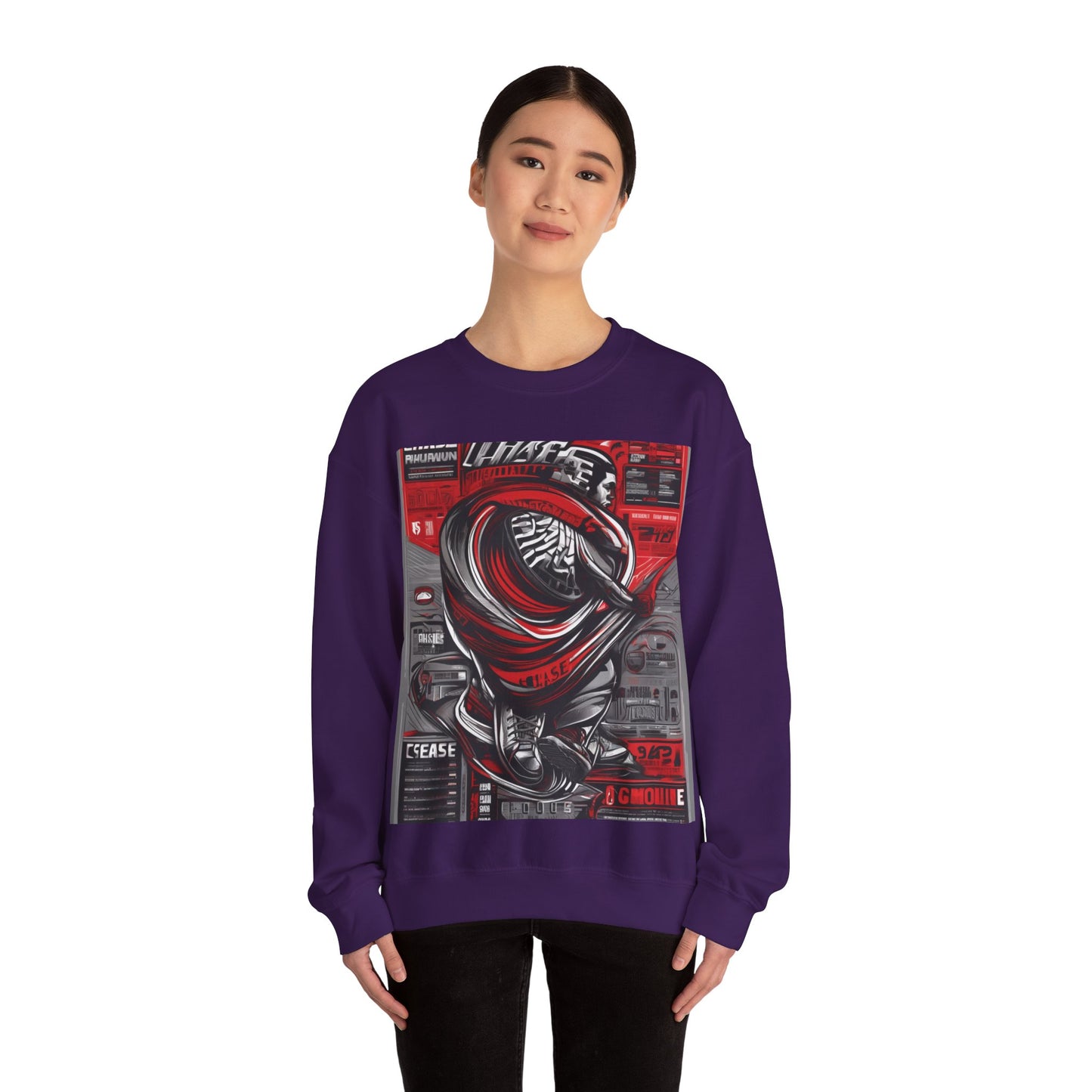 boostlete-field-day-type-chase-capacity-big-monoline-0813 — Unisex Heavy Blend Crewneck (G18000)