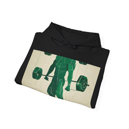 boostlete-boost-mode-scene-deadlift-glitch-blueprint-0044 — Unisex Heavy Blend Hooded Sweatshirt (Gildan)