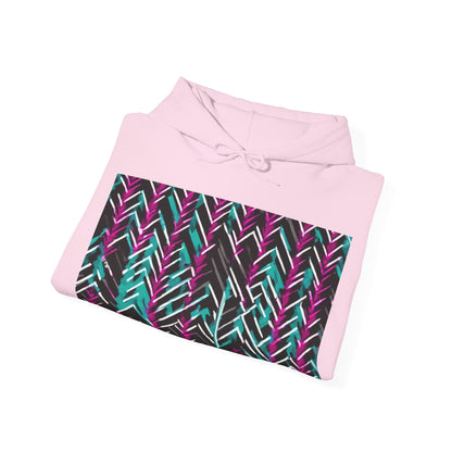 boostlete-recovery-progress-pattern-chevron-retro-0243 — Unisex Heavy Blend Hoodie (G18500)
