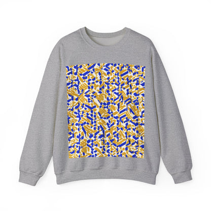 boostlete-rise-grind-pattern-sprint-isometric-0319 — Unisex Heavy Blend Crewneck Sweatshirt (Gildan)