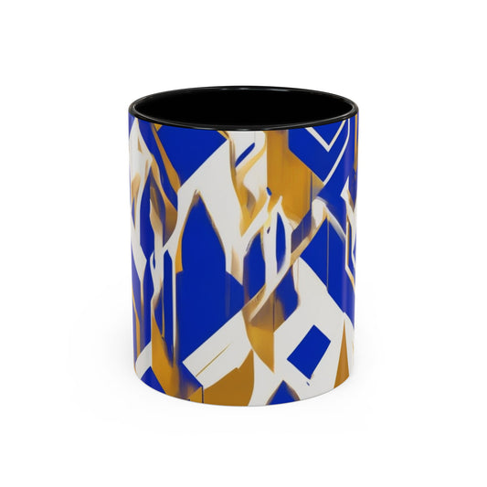 boostlete-field-day-icon-flame-glitch-geometric-0090 — Accent Mug 11oz/15oz