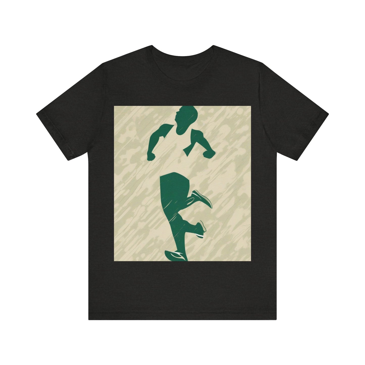 boostlete-am-crew-icon-runner-grainy-blueprint-0134 — Unisex Jersey Short Sleeve (B+C 3001)