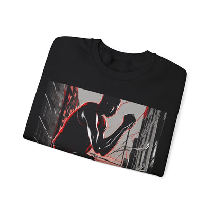 boostlete-am-crew-scene-runner-high-retro-0268 — Unisex Heavy Blend Crewneck Sweatshirt (Gildan)