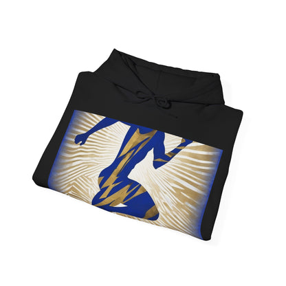 boostlete-field-day-scene-sprinter-motion-paper-0496 — Unisex Heavy Blend Hooded Sweatshirt (Gildan)