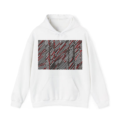 boostlete-field-day-pattern-diagonal-paper-0287 — Unisex Heavy Blend Hooded Sweatshirt (Gildan)
