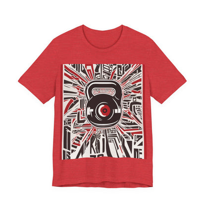 boostlete-recovery-progress-icon-kettlebell-outline-industrial-0366 — Unisex Jersey Short Sleeve (B+C 3001)