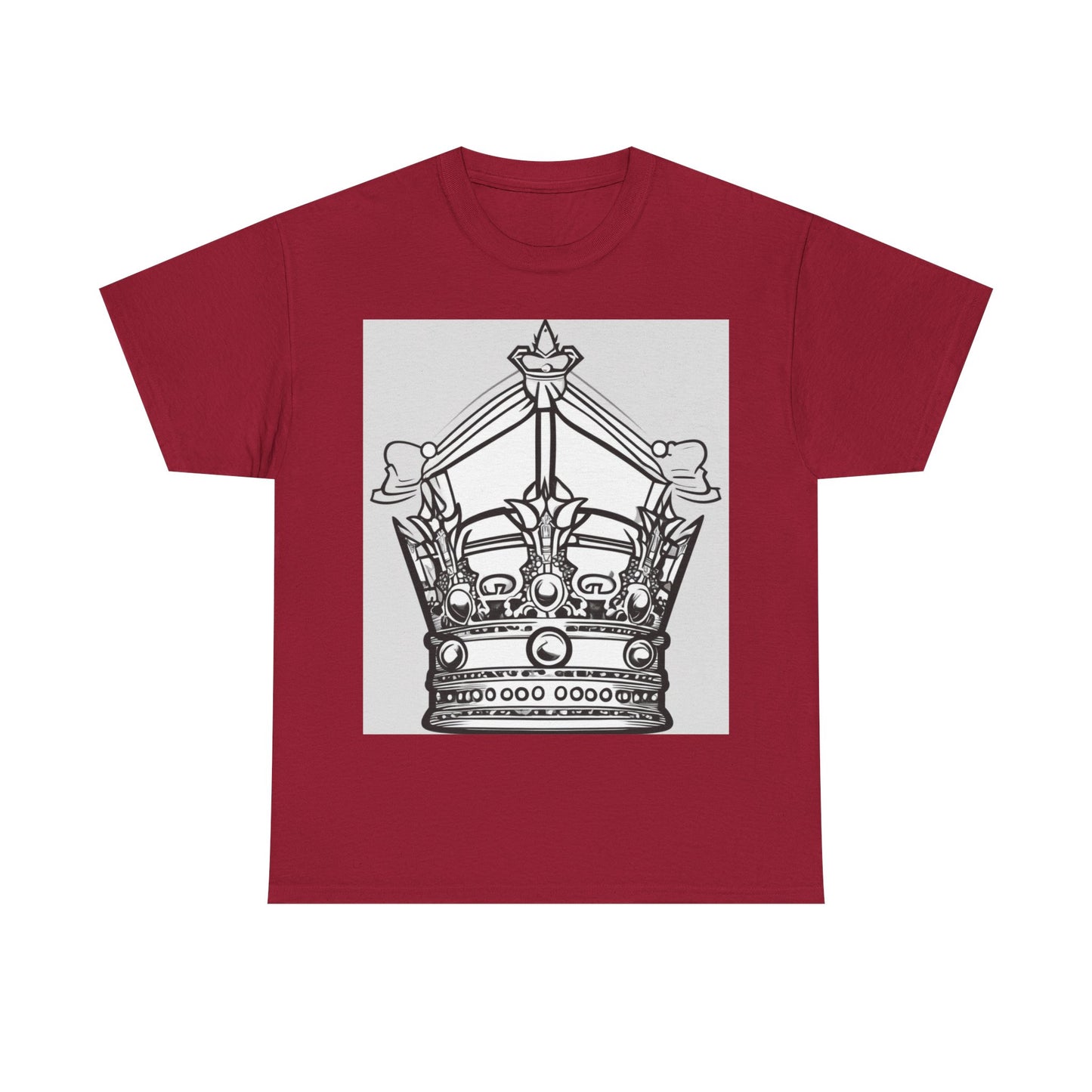 boostlete-quiet-power-icon-crown-outline-badge-0130 — Unisex Heavy Cotton Tee (Gildan 5000)