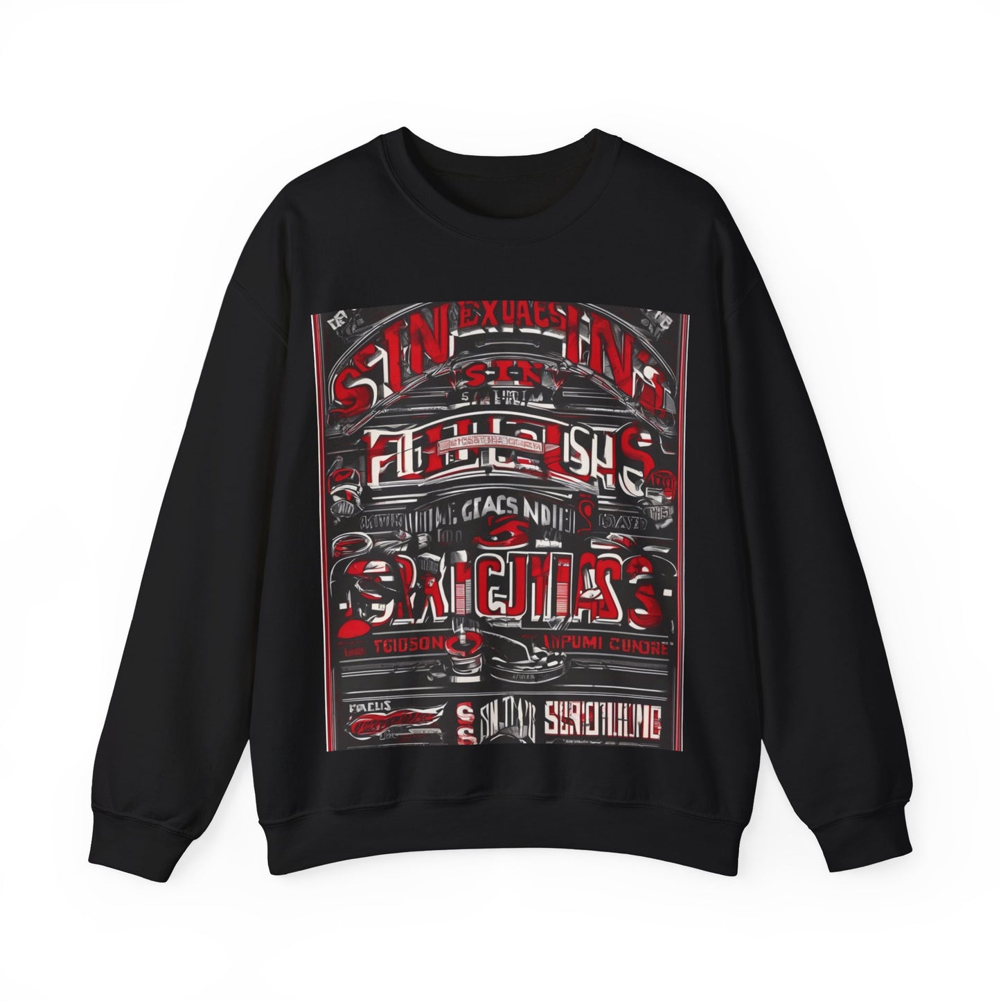 boostlete-iron-intent-type-sin-excusas-arc-retro-0157 — Unisex Heavy Blend Crewneck Sweatshirt (Gildan)