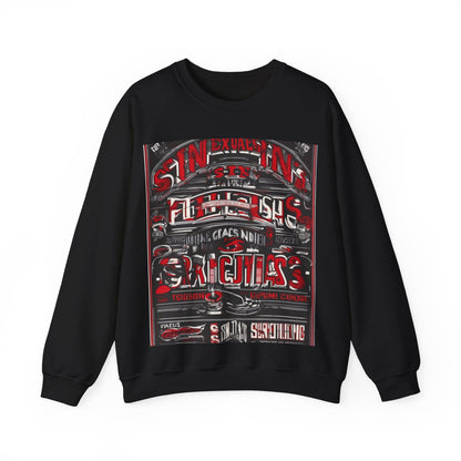 boostlete-iron-intent-type-sin-excusas-arc-retro-0157 — Unisex Heavy Blend Crewneck Sweatshirt (Gildan)