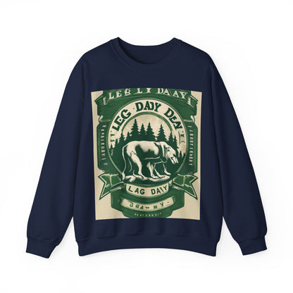 boostlete-quiet-power-type-leg-day-loyal-micro-badge-0357 — Unisex Heavy Blend Crewneck (G18000)