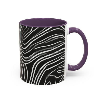 boostlete-field-day-pattern-topographic-badge-0307 — Accent Mug 11oz/15oz