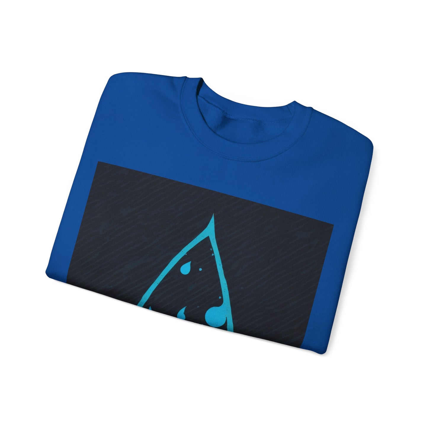 boostlete-iron-intent-icon-water-grainy-vector-0762 — Unisex Heavy Blend Crewneck (G18000)