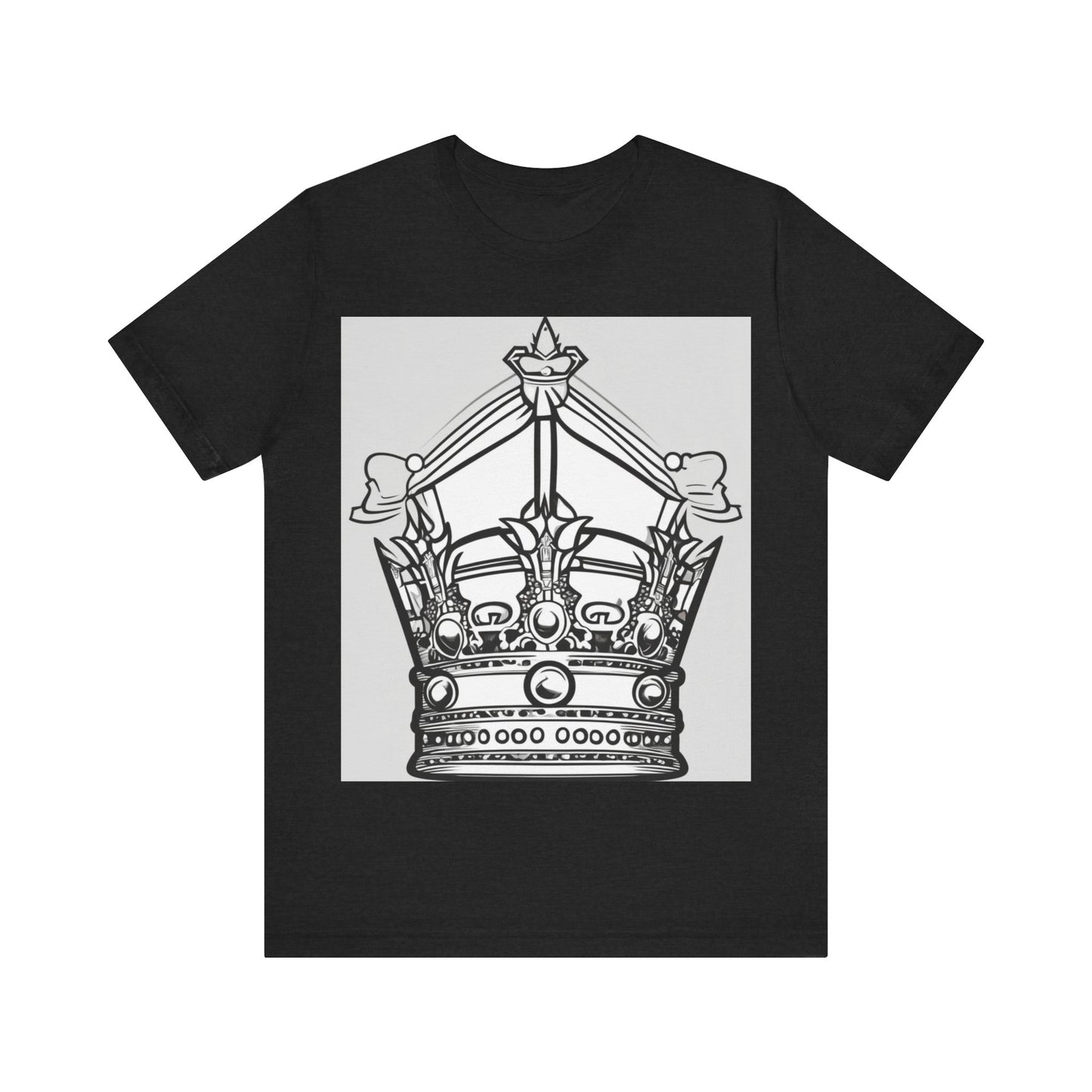 boostlete-quiet-power-icon-crown-outline-badge-0130 — Unisex Jersey Short Sleeve (B+C 3001)