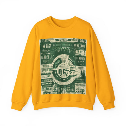 boostlete-mile-by-mile-type-fast-is-earned-big-blueprint-0041 — Unisex Heavy Blend Crewneck Sweatshirt (Gildan)