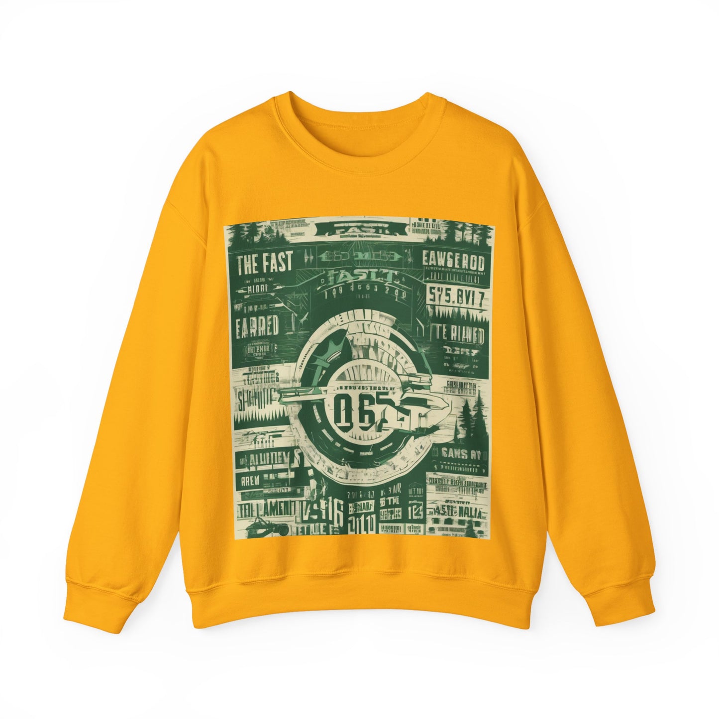 boostlete-mile-by-mile-type-fast-is-earned-big-blueprint-0041 — Unisex Heavy Blend Crewneck Sweatshirt (Gildan)