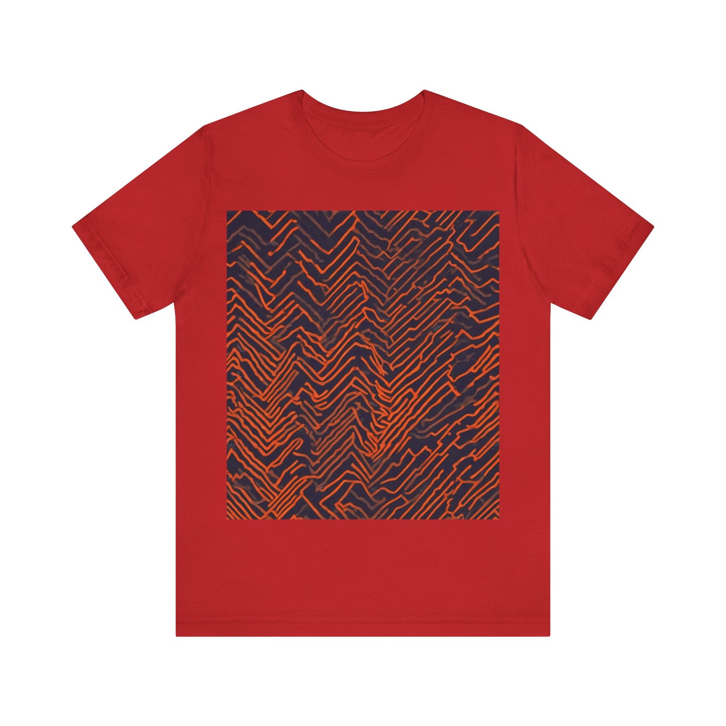 boostlete-field-day-pattern-ekg-modern-0087 — Unisex Jersey Short Sleeve (B+C 3001)