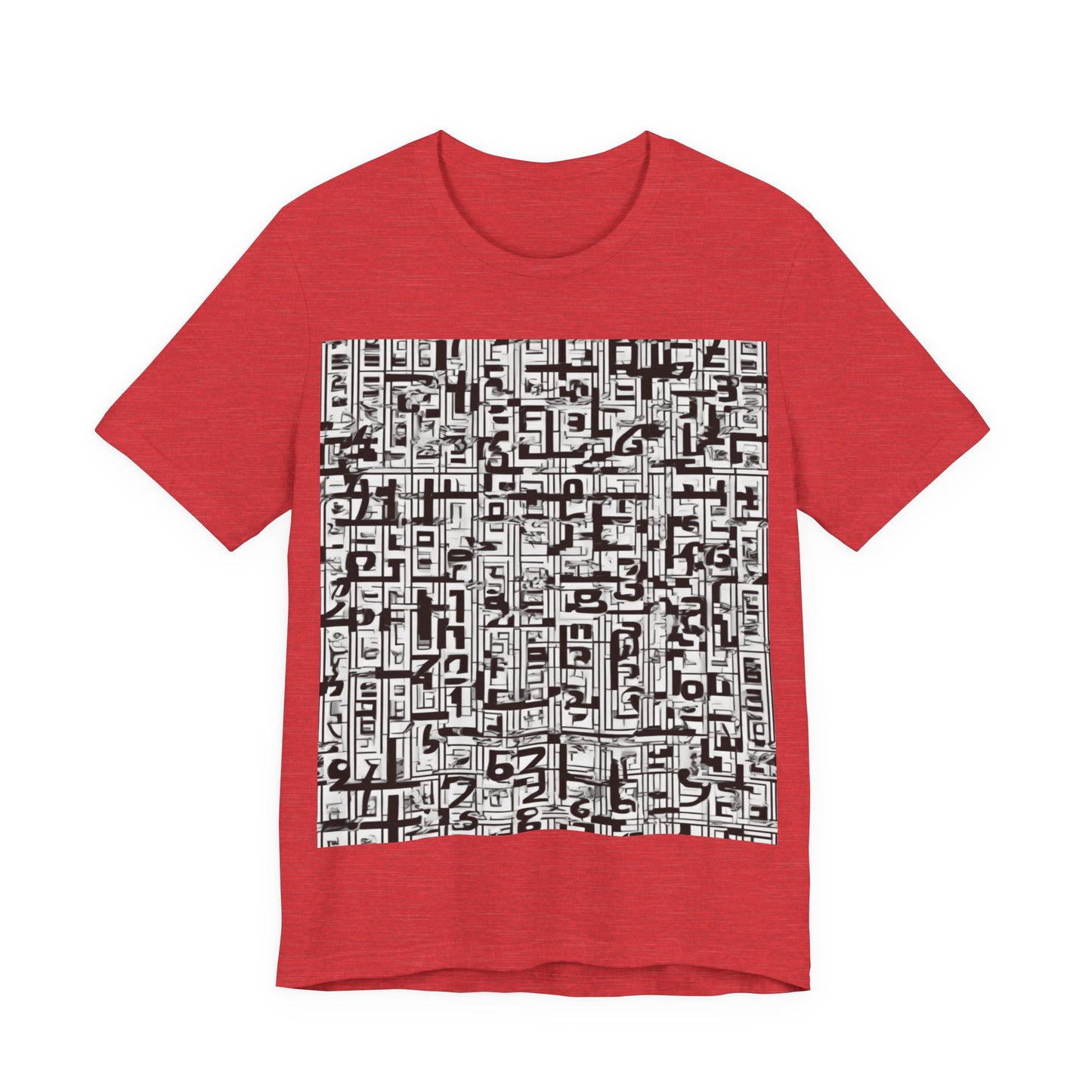 boostlete-boost-mode-pattern-plate-number-engraved-0103 — Unisex Jersey Short Sleeve (B+C 3001)