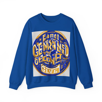 boostlete-pr-season-type-earned-not-given-badge-isometric-0105 — Unisex Heavy Blend Crewneck Sweatshirt (Gildan)