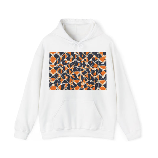 boostlete-headspace-pattern-plate-number-badge-0387 — Unisex Heavy Blend Hoodie (G18500)