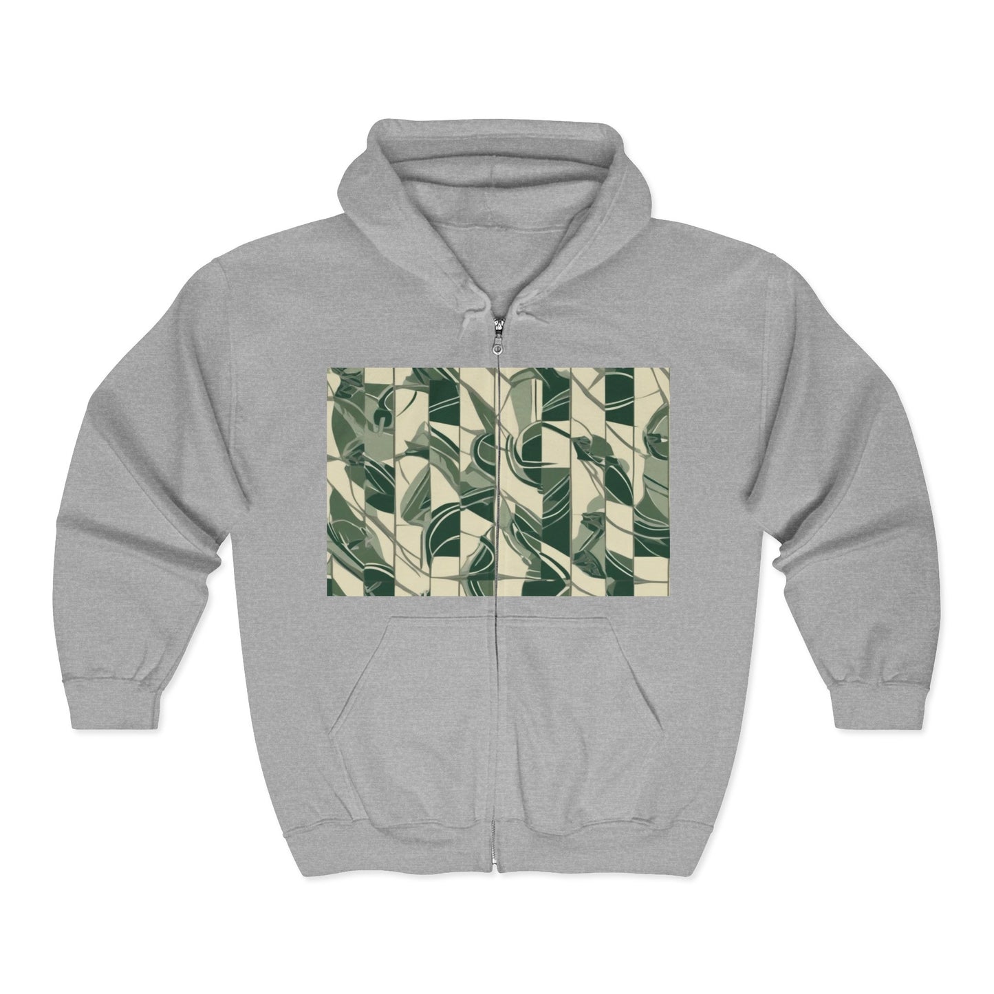 boostlete-mile-by-mile-pattern-stair-steps-athletic-0143 — Unisex Heavy Blend Full-Zip Hooded Sweatshirt