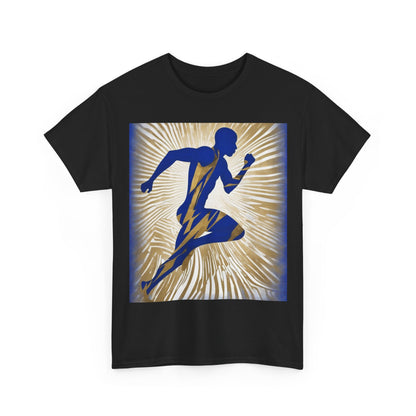 boostlete-field-day-scene-sprinter-motion-paper-0496 — Unisex Heavy Cotton Tee (Gildan 5000)