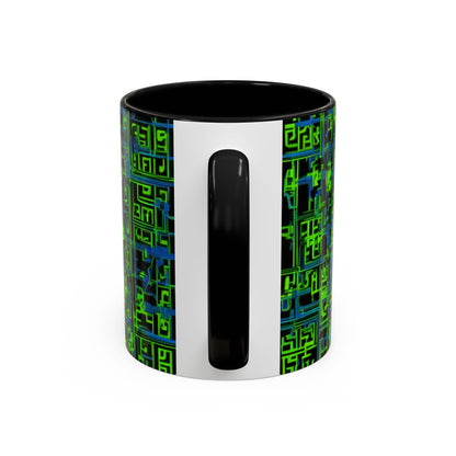 boostlete-mile-by-mile-pattern-plate-number-blueprint-0147 — Accent Mug 11oz/15oz