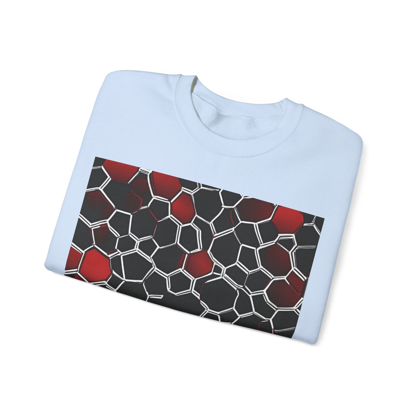 boostlete-quiet-power-pattern-hex-vector-0039 — Unisex Heavy Blend Crewneck (G18000)