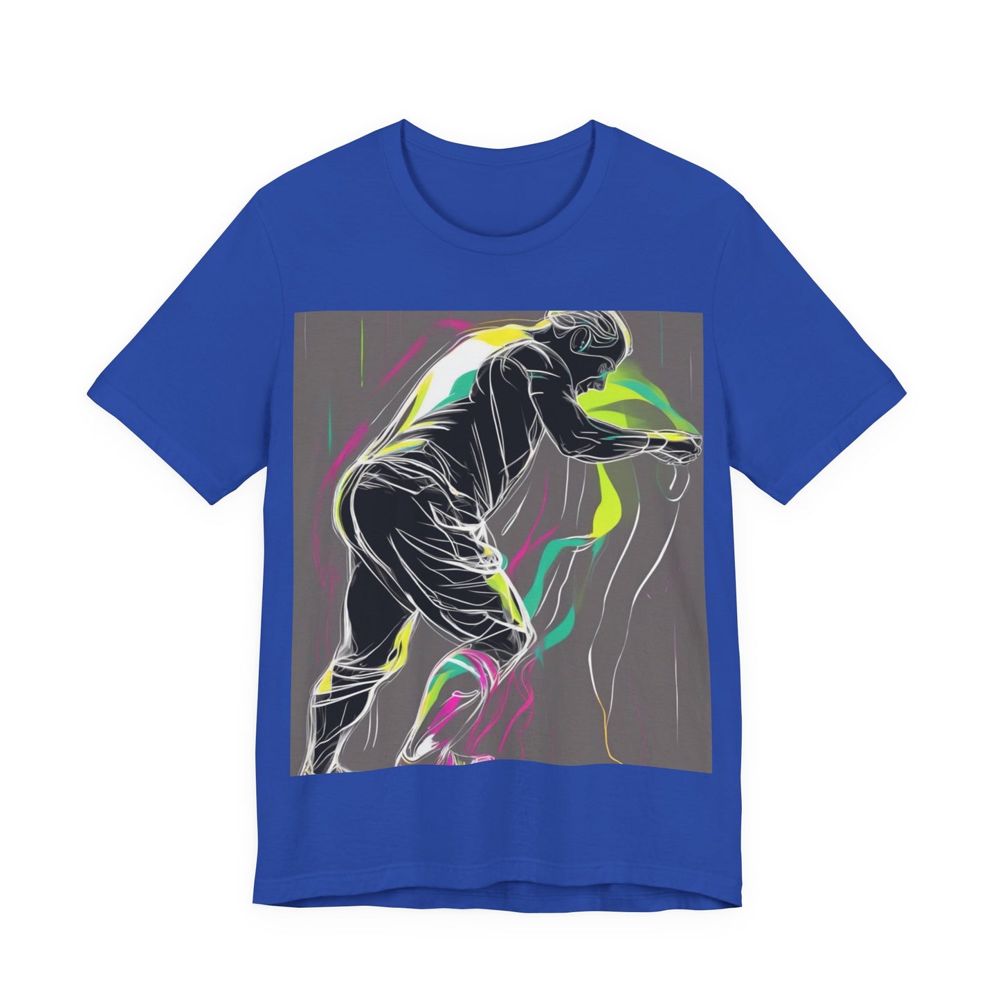 boostlete-iron-intent-scene-athlete-neon-monoline-0140 — Unisex Jersey Short Sleeve (B+C 3001)