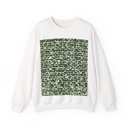 boostlete-iron-intent-pattern-plate-number-isometric-0099 — Unisex Heavy Blend Crewneck Sweatshirt (Gildan)