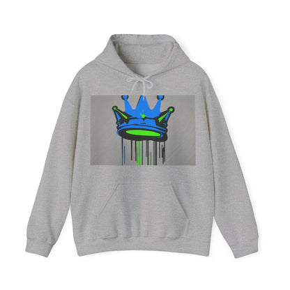 boostlete-mile-by-mile-icon-crown-matte-industrial-0162 — Unisex Heavy Blend Hooded Sweatshirt (Gildan)