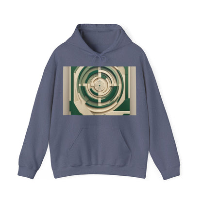 boostlete-mile-by-mile-icon-target-3d-modern-0306 — Unisex Heavy Blend Hoodie (G18500)